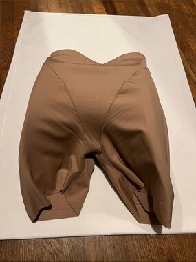 SKIMS Sculpting High-Waist Shapewear Short in Brown